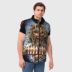 Мужской жилет Iron Maiden: Maidenfc, цвет: 3D-красный — фото 2