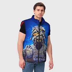 Мужской жилет Iron Maiden: Mummy, цвет: 3D-красный — фото 2