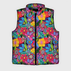 Мужской жилет Яркие цветы