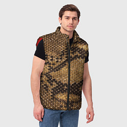 Мужской жилет Змеиная кожа, цвет: 3D-красный — фото 2