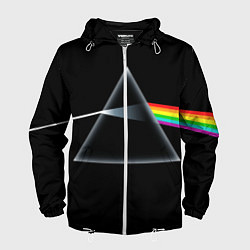 Ветровка с капюшоном мужская Pink floyd, цвет: 3D-белый