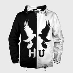 Мужская ветровка HU: Black & White