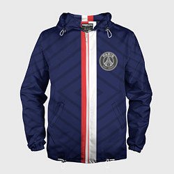 Ветровка с капюшоном мужская FC PSG: Paris, цвет: 3D-белый