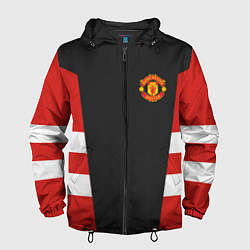 Ветровка с капюшоном мужская Man UTD FC: Vintage 2018, цвет: 3D-черный