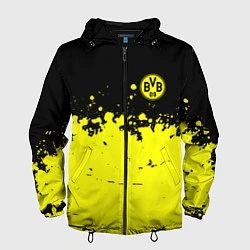 Ветровка с капюшоном мужская FC Borussia Sport, цвет: 3D-черный