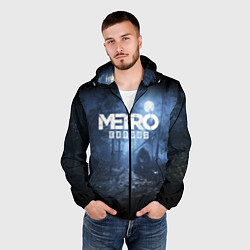 Ветровка с капюшоном мужская Metro Exodus: Dark Moon, цвет: 3D-черный — фото 2