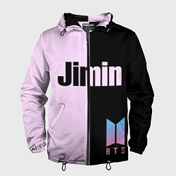 Ветровка с капюшоном мужская BTS Jimin, цвет: 3D-черный