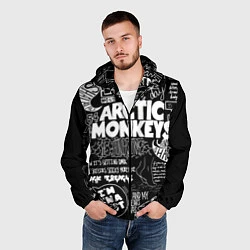 Ветровка с капюшоном мужская Arctic Monkeys: I'm in a Vest, цвет: 3D-черный — фото 2