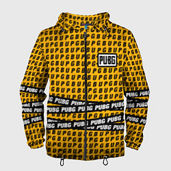 Ветровка с капюшоном мужская PUBG Life: Yellow Style, цвет: 3D-черный