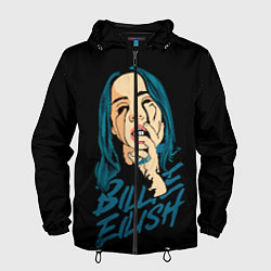 Ветровка с капюшоном мужская Billie Eilish, цвет: 3D-черный