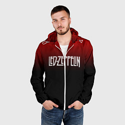 Ветровка с капюшоном мужская Led Zeppelin, цвет: 3D-белый — фото 2
