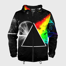Ветровка с капюшоном мужская PINK FLOYD, цвет: 3D-черный