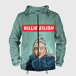 Ветровка с капюшоном мужская Billie Eilish, цвет: 3D-черный