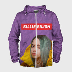 Ветровка с капюшоном мужская Billie Eilish, цвет: 3D-белый