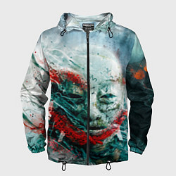 Ветровка с капюшоном мужская Shadows of the Hitokiri, цвет: 3D-черный