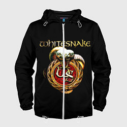Ветровка с капюшоном мужская Whitesnake, цвет: 3D-белый