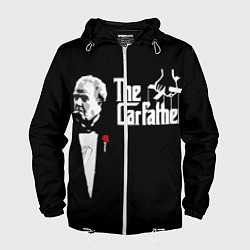 Ветровка с капюшоном мужская The Carfather Top Gear, цвет: 3D-белый