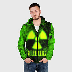 Ветровка с капюшоном мужская STALKER 2, цвет: 3D-черный — фото 2