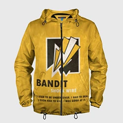 Ветровка с капюшоном мужская Bandit R6s, цвет: 3D-черный