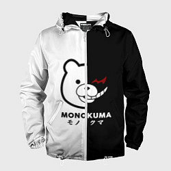 Ветровка с капюшоном мужская Monokuma, цвет: 3D-белый