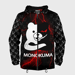 Ветровка с капюшоном мужская MONOKUMA, цвет: 3D-черный