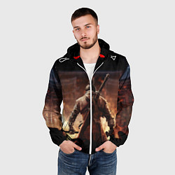 Ветровка с капюшоном мужская Sekiro shadows die twice, цвет: 3D-белый — фото 2