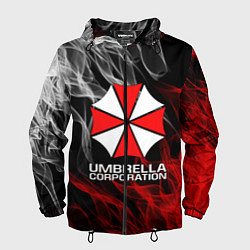 Ветровка с капюшоном мужская UMBRELLA CORP, цвет: 3D-черный