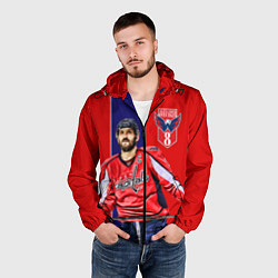 Ветровка с капюшоном мужская Ovechkin Capitals, цвет: 3D-черный — фото 2