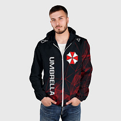 Ветровка с капюшоном мужская UMBRELLA CORP, цвет: 3D-белый — фото 2