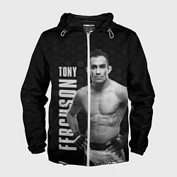 Ветровка с капюшоном мужская EL CUCUY Tony Ferguson, цвет: 3D-белый