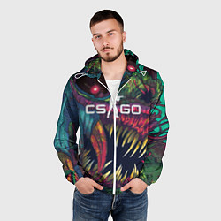 Ветровка с капюшоном мужская CS GO Hyper Beast, цвет: 3D-белый — фото 2