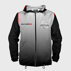 Ветровка с капюшоном мужская NISSAN NISMO, цвет: 3D-черный