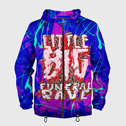 Ветровка с капюшоном мужская Little Big: Rave, цвет: 3D-черный