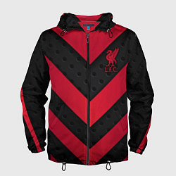 Ветровка с капюшоном мужская Liverpool FC, цвет: 3D-черный