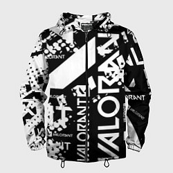 Ветровка с капюшоном мужская Valorant, цвет: 3D-черный