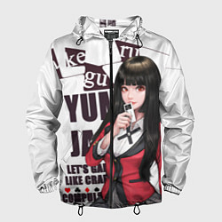 Ветровка с капюшоном мужская Kakegurui, цвет: 3D-черный