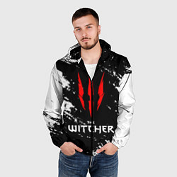 Ветровка с капюшоном мужская The Witcher, цвет: 3D-черный — фото 2