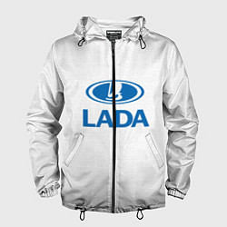 Ветровка с капюшоном мужская Lada, цвет: 3D-черный