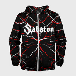 Ветровка с капюшоном мужская Sabaton, цвет: 3D-белый