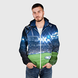 Ветровка с капюшоном мужская FC NAPOLI, цвет: 3D-белый — фото 2