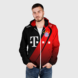 Ветровка с капюшоном мужская FC Bayern Munchen Форма, цвет: 3D-белый — фото 2