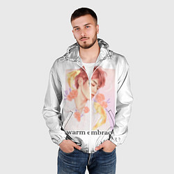 Ветровка с капюшоном мужская Nct taeyong, цвет: 3D-белый — фото 2