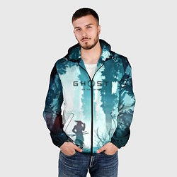 Ветровка с капюшоном мужская Ghost of Tsushima, цвет: 3D-черный — фото 2