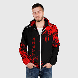 Ветровка с капюшоном мужская The Witcher, цвет: 3D-белый — фото 2