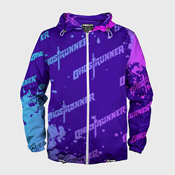 Ветровка с капюшоном мужская Ghostrunner узор, цвет: 3D-белый
