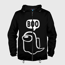 Ветровка с капюшоном мужская BOO Among Us, цвет: 3D-черный