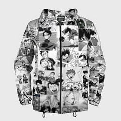 Ветровка с капюшоном мужская Haikyu, цвет: 3D-черный