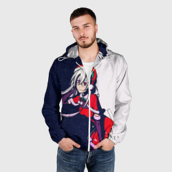 Ветровка с капюшоном мужская Re Zero ЕХИДНА снегурочка, цвет: 3D-белый — фото 2