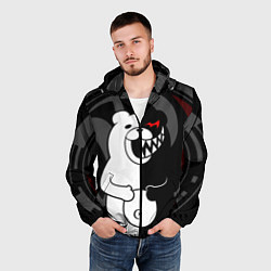 Ветровка с капюшоном мужская MONOKUMA МОНОКУМА DANGANRO, цвет: 3D-черный — фото 2