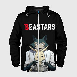 Ветровка с капюшоном мужская Beastars Выдающиеся звери, цвет: 3D-белый